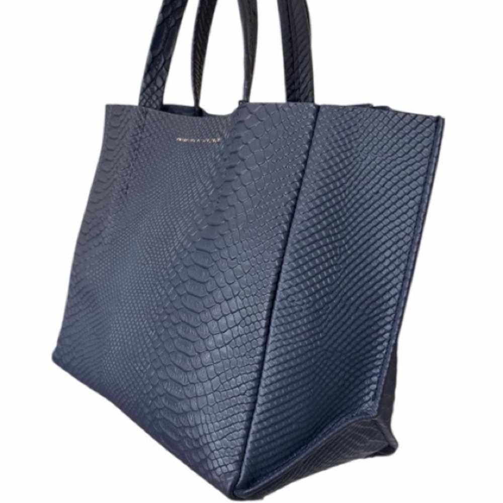 Ampersand As Apostrophe Medium Navy Python-Emboss… - image 2